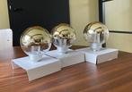 3 prachtige nieuwe By Eve LED lampen, sierlijk goud, Ophalen of Verzenden, Zo goed als nieuw, E27 (groot), Led-lamp