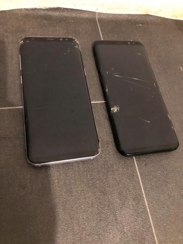 2x Samsung S8 Plus - Defecte Schermen - Onderdelen beschikbaar voor biedingen