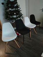 Set van 4 Eetkamerstoelen - Modern Design, Huis en Inrichting, Stoelen, Gebruikt, Zwart, Vier, Modern