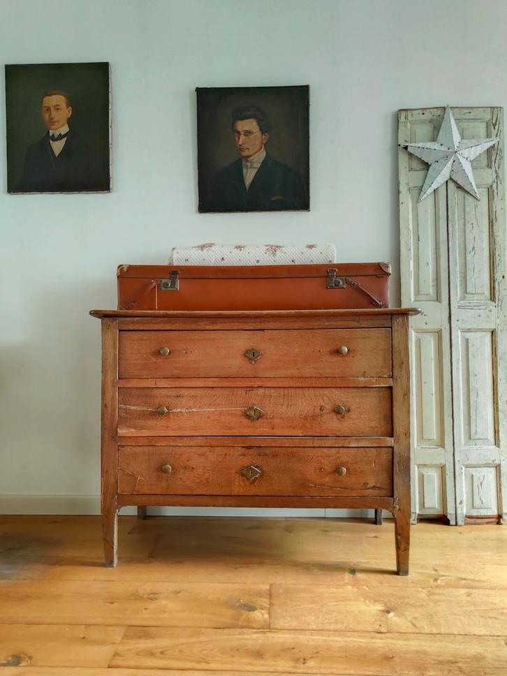 Antieke ladenkast, Huis en Inrichting, Kasten | Ladekasten, Gebruikt, Minder dan 100 cm, 100 tot 150 cm, 50 tot 75 cm, Ophalen