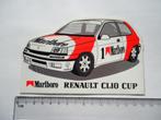sticker Marlboro Renault clio cup race zandvoort retro, Verzamelen, Stickers, Verzenden