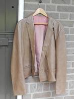 Leren jasje en broek maat 38/40, Kleding | Dames, Broeken en Pantalons, Maat 38/40 (M), Bruin, Ophalen of Verzenden, Lang