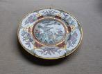 Porselein bord met vogels en goud, Ophalen of Verzenden