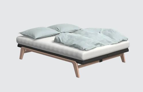 Showroom Auping Original 180x200 Blush Incl Nieuwe Matrassen, Huis en Inrichting, Slaapkamer | Bedden, Zo goed als nieuw, Tweepersoons