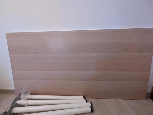 ikea bureaublad lagkapten 160x80 inclusief 4 ikea potjes, Huis en Inrichting, Bureaus, Gebruikt, Ophalen