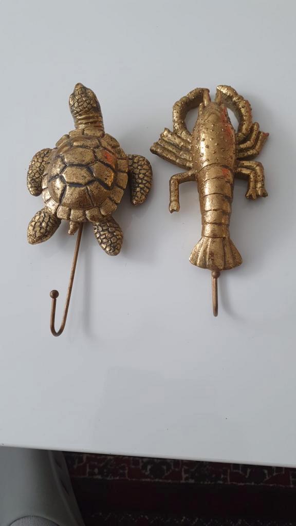 Wandhaak dieren - 3 stuks, Huis en Inrichting, Woonaccessoires | Kapstokken, Gebruikt, Wandhaken, Minder dan 100 cm, Metaal, Ophalen of Verzenden