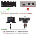 Keyboard muziektoetsenbord naar USB 3 meter kabel midi 5pin, EU, Nieuw, Ophalen of Verzenden, Keyboard