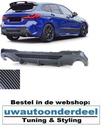 Diffuser Carbon Look Voor Bmw 1 serie F40 M Pack beschikbaar voor biedingen