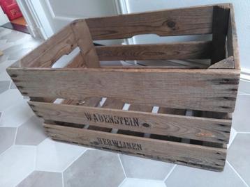 Houten krat aardappelkrat/fruitkist  beschikbaar voor biedingen