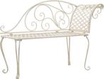 Metaal ijzer tuinbank, chaise lounge, Tuin en Terras, Tuinbanken, Ophalen, Zo goed als nieuw, Metaal