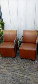 Prachtige, industriële fauteuils, Huis en Inrichting, Ophalen of Verzenden, Gebruikt, 75 tot 100 cm, 50 tot 75 cm