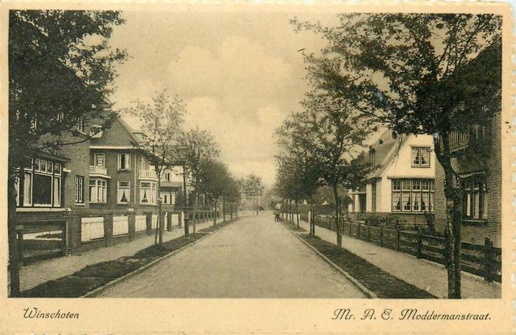 701277029 Winschoten Mr Moddermanstraat, Verzamelen, Ansichtkaarten | Nederland, Groningen, Voor 1920, Verzenden