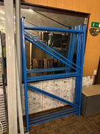 Partij legbordstelling lengte 85,5 meter diepte 120 cm, Ophalen, Gebruikt