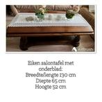 Bieden…………salontafel eikenhout!, 50 tot 100 cm, Gebruikt, Rechthoekig, Eikenhout