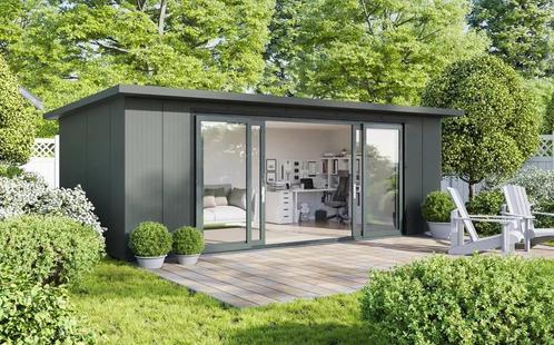 Tuinhuis geïsoleerd modern design, Tuin en Terras, Tuinhuizen, Zo goed als nieuw, Metaal, 200 tot 400 cm, Verzenden