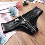 PU leren hot pants sexy broekje dames slip wetlook leer, Verzenden, Nieuw, Zwart, Kort