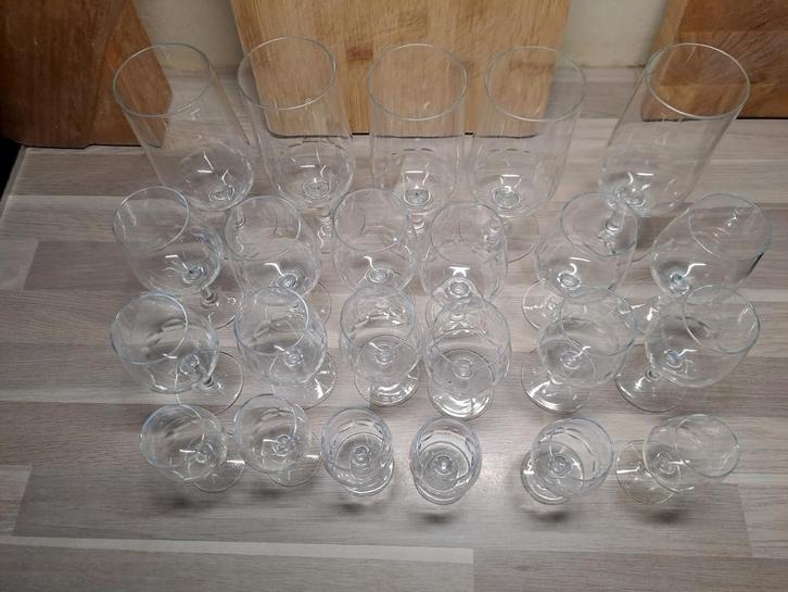 Diverse Glazen Collectie, Huis en Inrichting, Keuken | Servies, Zo goed als nieuw, Glas of Glazen, Effen, Glas, Ophalen of Verzenden