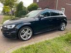 Audi A3 Sportback 1.4TFSI G-tron  S-Line, trekhaak, PDC, Aut, Auto's, 4 cilinders, CNG (Aardgas), Leder en Stof, Zwart