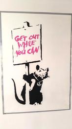 Banksy Rat - Get Out While You Can, Ophalen of Verzenden