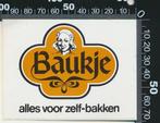 Sticker: Baukje - Alles voor zelf bakken, Ophalen of Verzenden, Zo goed als nieuw, Bedrijf of Vereniging