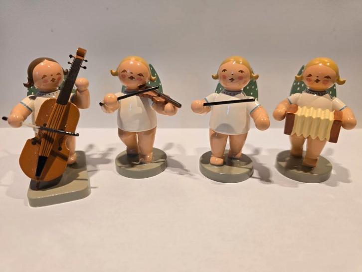 Set Wendt & Kühn engelen (cello, viool, dirigent, accordeon), Diversen, Kerst, Zo goed als nieuw, Ophalen of Verzenden