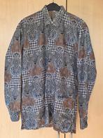 Batik Blouse - Maat M, Multomap Hadith, Bruin, Zo goed als nieuw, Halswijdte 39/40 (M)