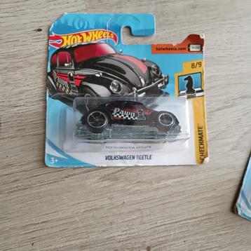hotwheels hot wheels vw kever beetle pawn checkmate zwart beschikbaar voor biedingen