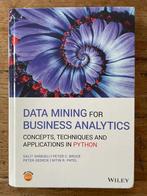 DATA MINING FOR BUSINESS ANALYTICS, Wiley, Beta, Ophalen of Verzenden, Zo goed als nieuw