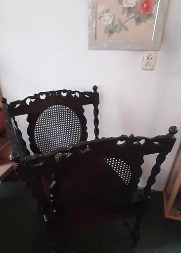 Houten stoel, Fauteuil, vintage, kasteel, fantasy beschikbaar voor biedingen
