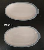 2 vintage retro ovale serveerschalen P. Regout Maastricht, Huis en Inrichting, Ophalen of Verzenden, Zo goed als nieuw, Blauw