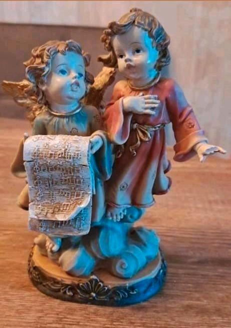 Lieflijk beeldje van 2 engeltjes. Portugees/religieus., Diversen, Kerst, Gebruikt, Ophalen of Verzenden