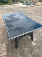 Glazen Tuintafel, Ophalen, Gebruikt, Rechthoekig, Metaal