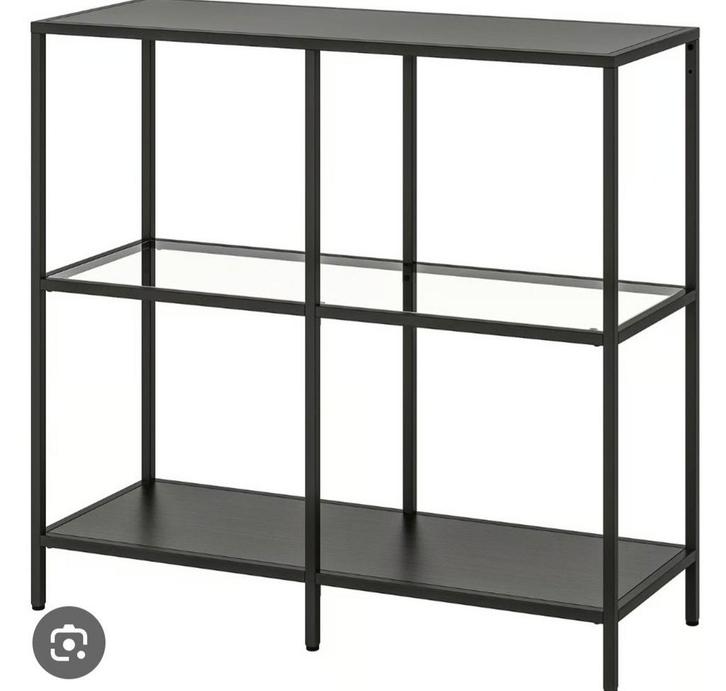 Stijlvolle kast met glazen plank, Huis en Inrichting, Kasten | Vitrinekasten, Zo goed als nieuw, 100 tot 150 cm, 50 tot 100 cm