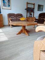 Klassiek bankstel eiken en velours stof. 2x2 zits, 2 stoelen, Ophalen, Gebruikt, Hout, Klassiek, meubelfabriek Oisterwijk