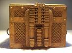 Antiek smeedijzer missaal koffer kist XVe E. iron casket box, Antiek en Kunst, Ophalen