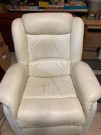 Prachtige electrische Relaxstoel met massagesysteem, Gebruikt, Minder dan 75 cm, Leer, Ophalen of Verzenden