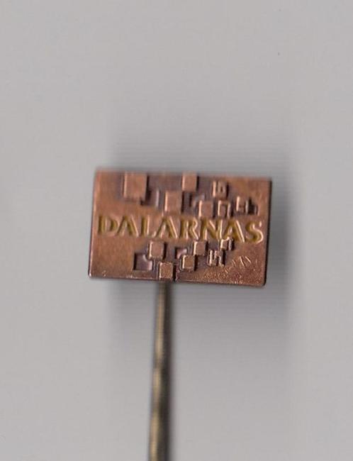 Zweden Provincie Dalarnas speldje, Verzamelen, Speldjes, Pins en Buttons, Gebruikt, Speldje of Pin, Overige onderwerpen, Ophalen of Verzenden