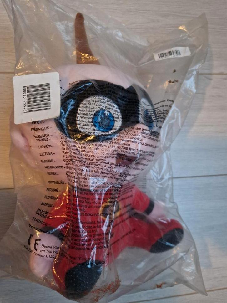 2004 the incredibles jack-jack parr knuffel pop jack jack, Verzamelen, Disney, Zo goed als nieuw, Beeldje of Figuurtje, Overige figuren
