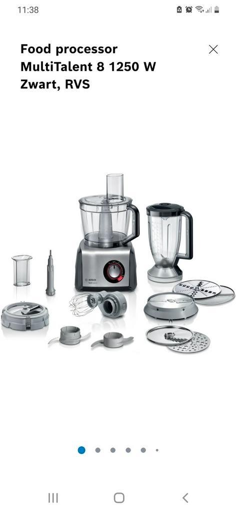 Bosch multitalent 8 foodprocessor mc812m844/01, Witgoed en Apparatuur, Keukenmixers, Zo goed als nieuw, 4 liter of meer, 3 snelheden of meer