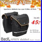 Beck SPRTV; sportieve dubbele tas voor E-Bike & Fiets, Ophalen of Verzenden, Nieuw, Beck