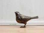 002* Bronzen merel bruin (Boven €75 geen verzendkosten), Ophalen of Verzenden, Nieuw, Overige materialen, Dierenbeeld