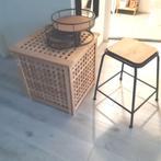 Ikea Hol opberger + Kruk/tafeltje( nwprijs € 70), Ophalen, Gebruikt