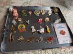 24 pins disney, duits, efteling, appeltje van oranje enz., Ophalen of Verzenden, Zo goed als nieuw, Merk, Speldje of Pin