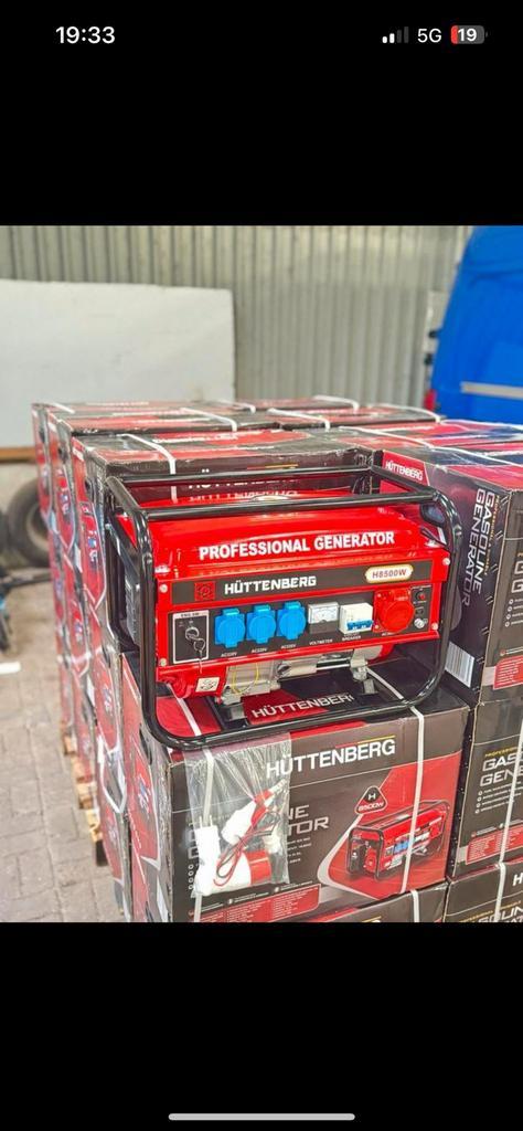 Noodstroom aggregaat inclusief btw bezorging mogelijk, Doe-het-zelf en Verbouw, Aggregaten, Nieuw, Benzine, Ophalen