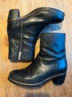 Shabbies laarsjes boots maat 37 zwart leer hak, Ophalen of Verzenden, Gedragen, Zwart