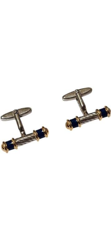 Philippe Charriol goud- en zilververgulde manchetknopen beschikbaar voor biedingen