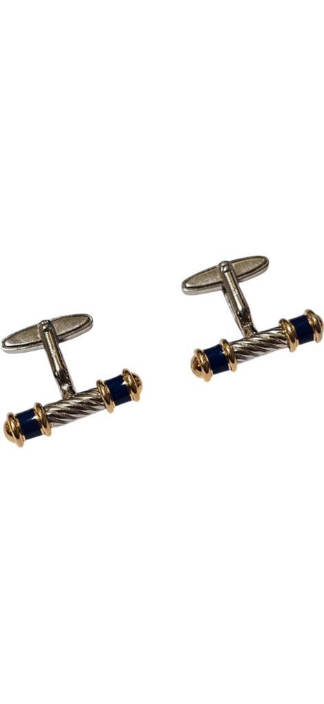 Philippe Charriol goud- en zilververgulde manchetknopen, Sieraden, Tassen en Uiterlijk, Manchetknopen, Zo goed als nieuw, Overige materialen