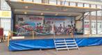 Podium wagen 10x10 volledig uitgeklapt, Ophalen, IJzer