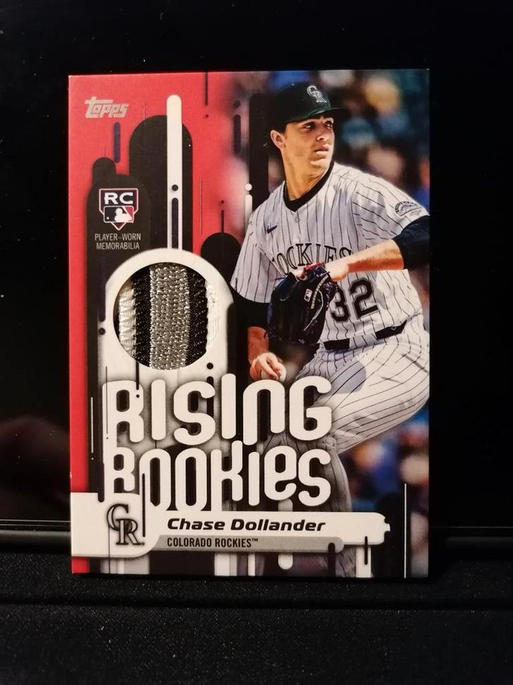 MLB Topps kaart - Chase Dollander Rising Rookies nr. 3/5!!, Verzamelen, Sportartikelen en Voetbal, Zo goed als nieuw, Spelerskaart