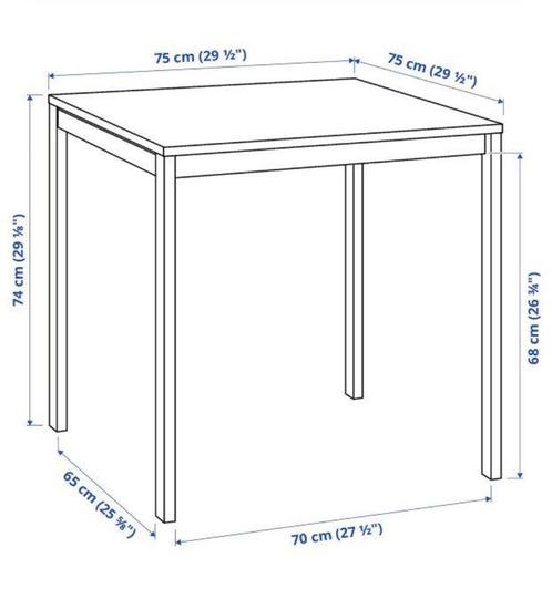 IKEA MELLTORP bijzettafel 75 x 75 cm, Huis en Inrichting, Tafels | Eettafels, Gebruikt, 50 tot 100 cm, 50 tot 100 cm, tot twee personen